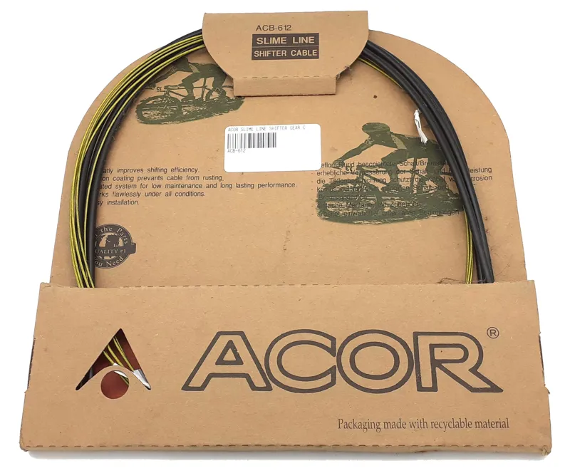 Acor Slime Line Shifter Gear Cable Set in Black